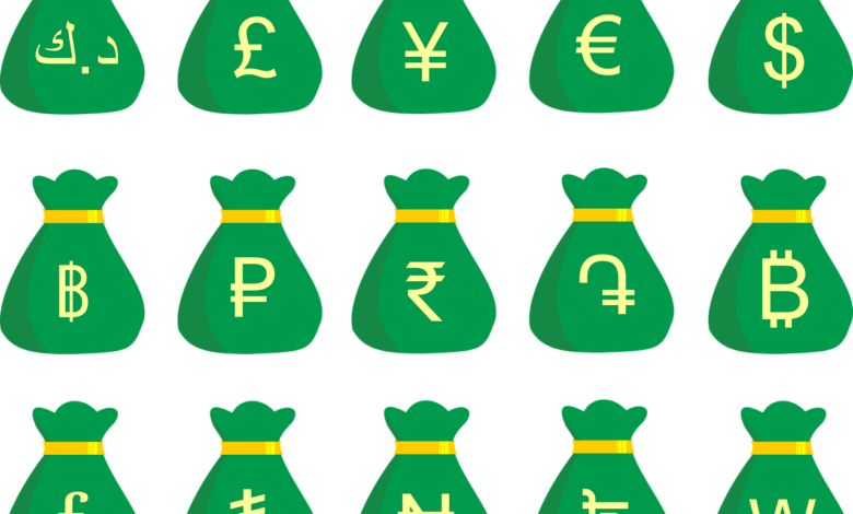 money bag, currencies, symbols, currency symbols, cash, money, finance, banking, business, cut out, money bag, money bag, money bag, money bag, money bag