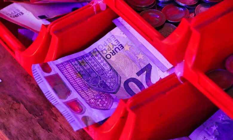 money, finance, euro, cash drawer, money changer, coins, cash, currency, banknote, financial market, business