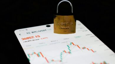 a padlock attached to a padlock on a cell phone