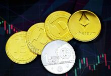 gold round coins on purple surface