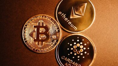 a group of gold coins