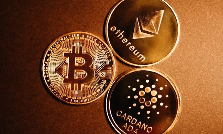 a group of gold coins